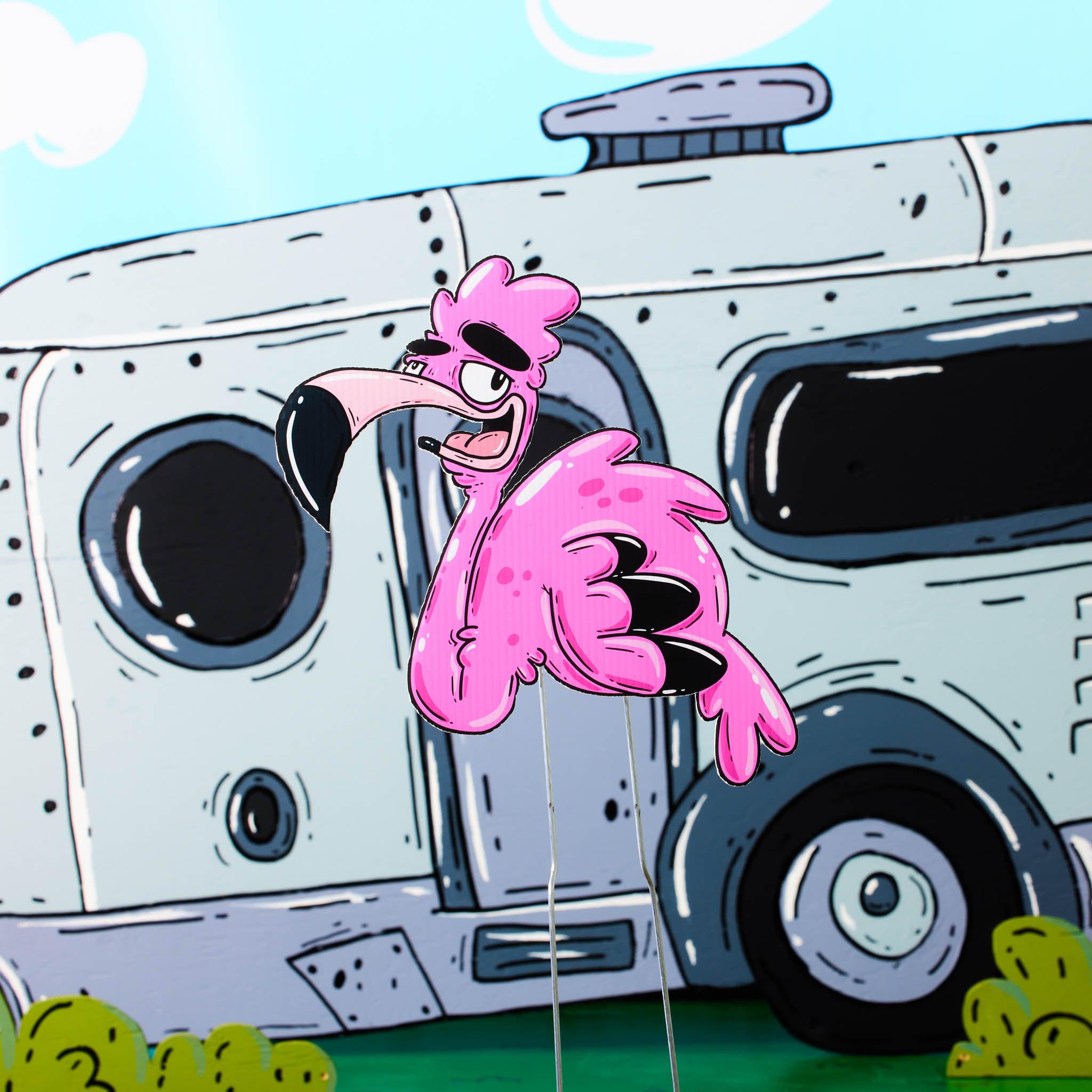 Flamingo "Ignacio" | Yard Decoration - Mike Bennett Studios