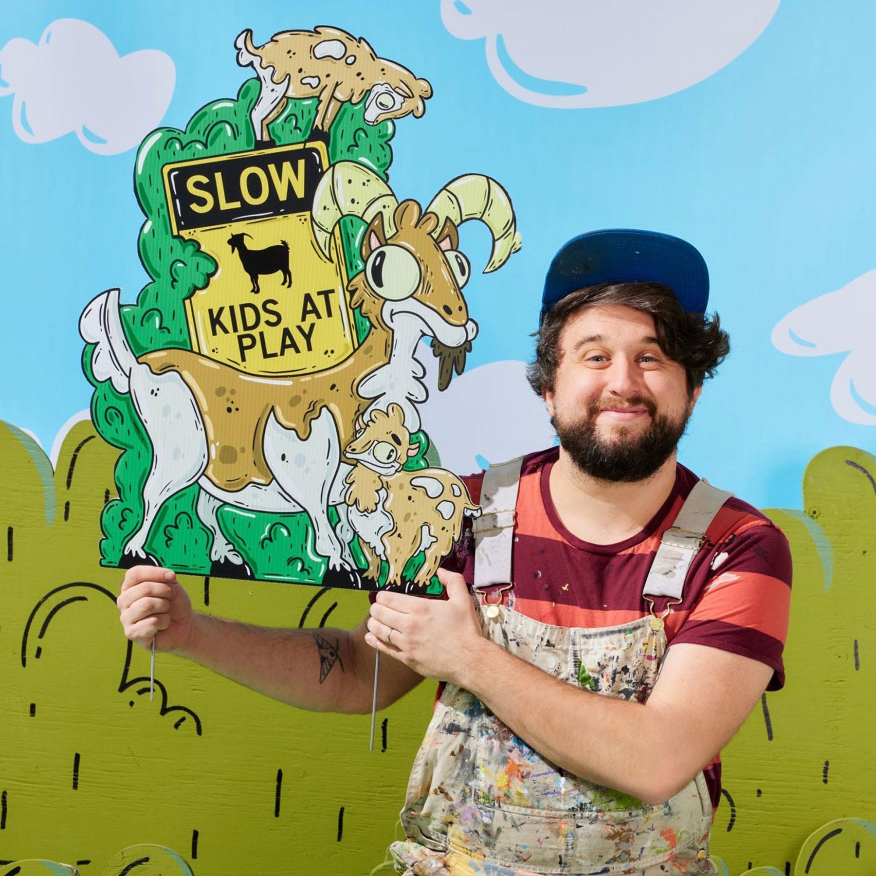 Goatley Family Kids at Play Yard Sign - alternate