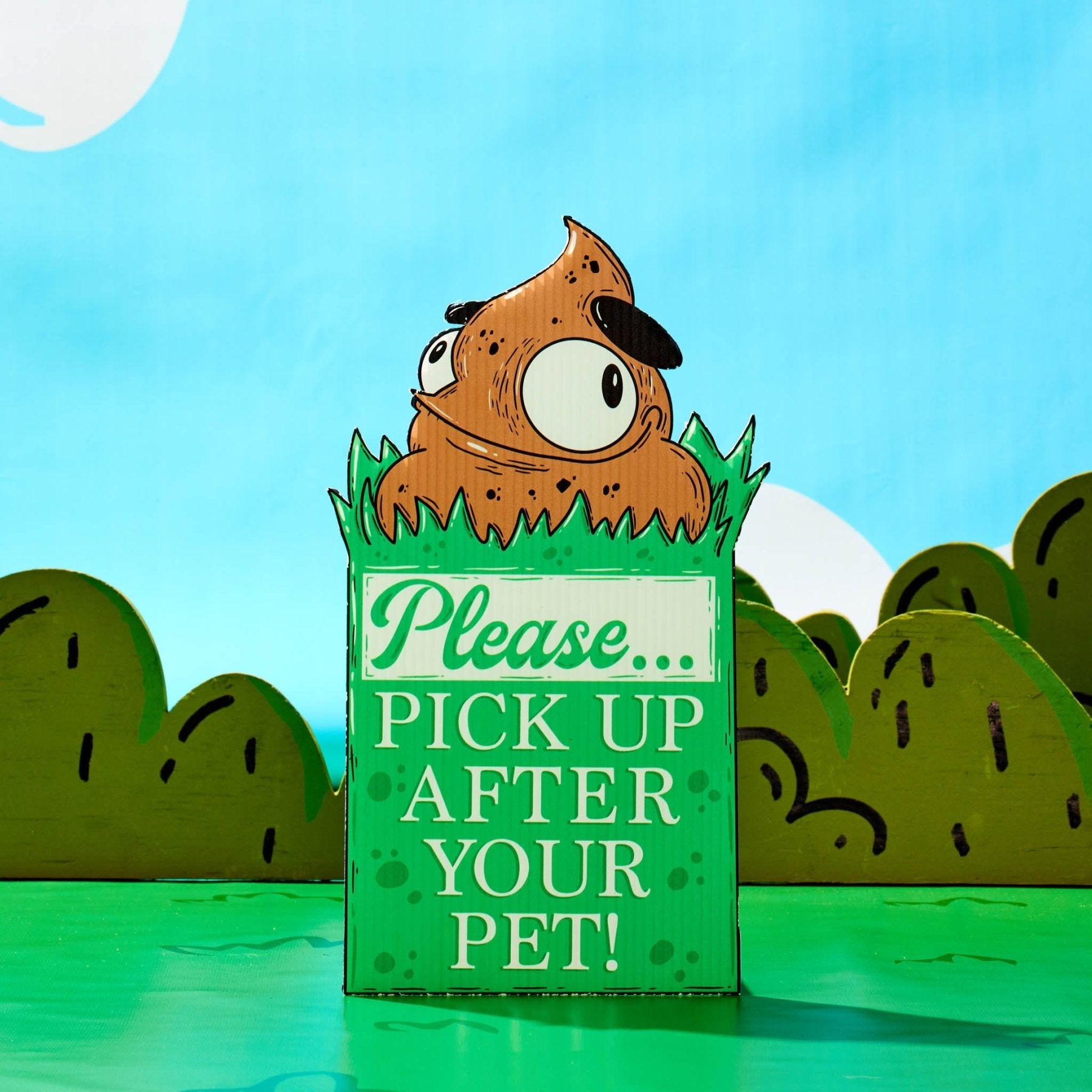 The Stranger "Pick Up After Your Pet" Yard Sign - Mike Bennett Studios