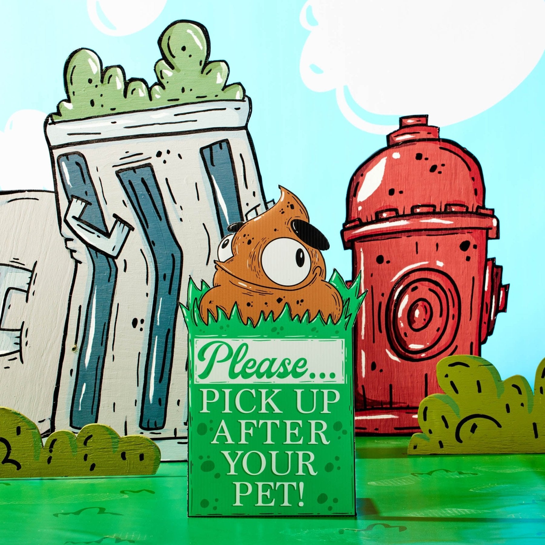 The Stranger "Pick Up After Your Pet" Yard Sign - Mike Bennett Studios