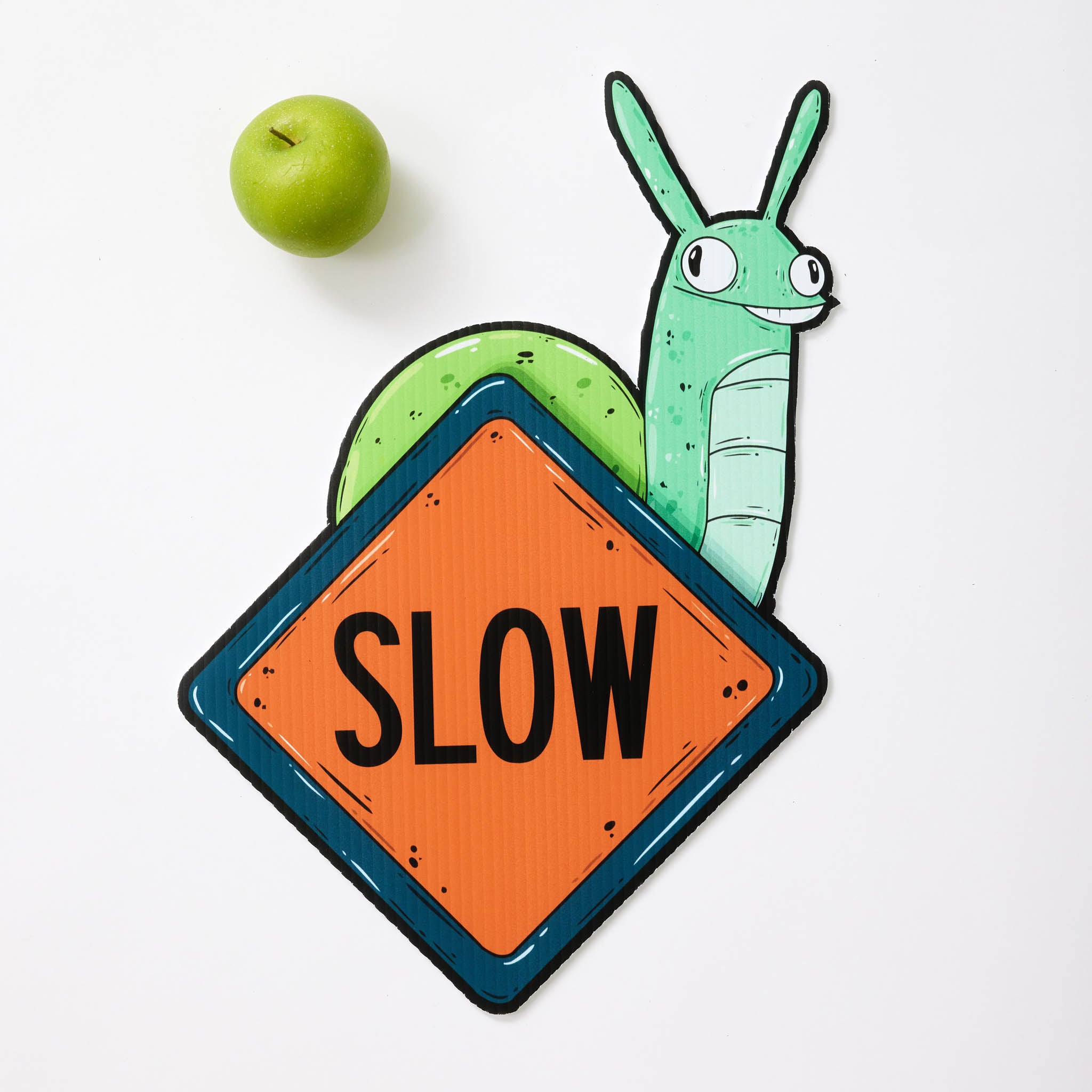 Sonny the Snail Mini "Slow" Yard Sign - Mike Bennett Studios
