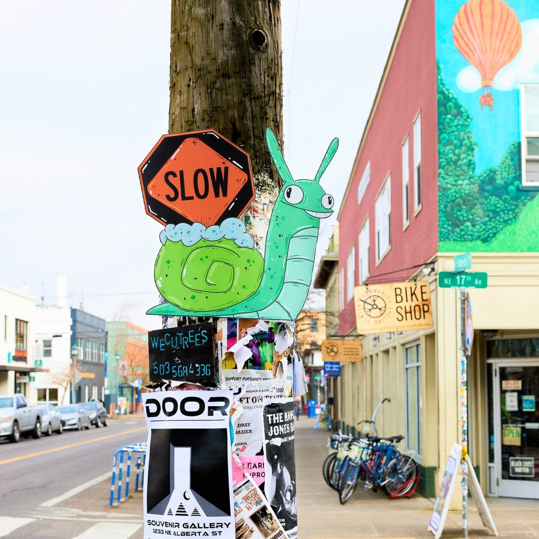 Sonny the Snail | "Slow" Yard Sign - Mike Bennett Studios